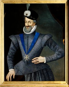 Portrait de Henri IV (1553-1610) roi de France. Il porte le collier de l