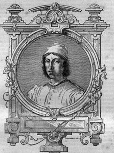 Portrait de Herimar, abbé de Saint-Denis de Reims (mort en 1070). Gravure dans « Histoire des papes-rois-reines et empereurs à travers les siècles » par Maurice Lachatre - French School