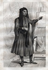 Portrait du peintre italien Giotto di Bondone (Ambrogiotto di Bondone). - French School