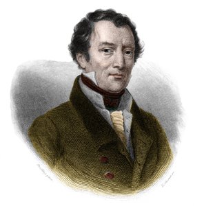 Portrait de Jacques-Antoine Manuel (1775-1827), avocat et homme politique français. Dans le livre « Livre des Orateurs » de Louis de Cormenin Timon. 1842. Collection privée.