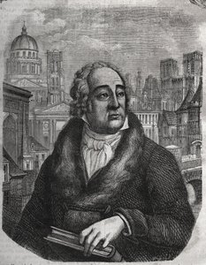 Portrait de Jacques-Antoine Dulaure (Jacques Antoine) (1755-1835) archéologue et historien français - Gravure dans « Histoire physique, civile et morale de Paris : depuis les premiers temps historiques jusqu