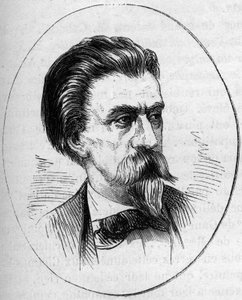 Portrait de Jean-Baptiste Carpeaux (1827-1875), sculpteur français. Gravure dans "Le Monde Illustré" n°890 du 2 mai 1874. - French School