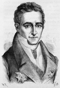Portrait de Jean-Baptiste, comte de Villèle, homme politique français (1773 - 1854) - dans « L