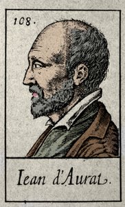 Portrait de Jean Dorat (Auratus de son vrai nom Jean Dinemandi) - French School