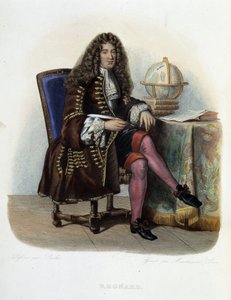 Portrait de Jean Francois Regnard, écrivain et dramaturge français (1655-1709) - dans « Le Plutarque français », par Mennechet