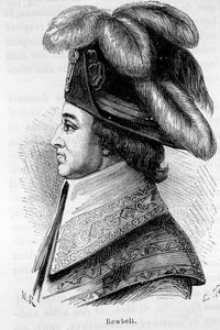 Portrait de Jean François Rewbell (ou Reubell), homme politique français (1747 - 1807) - dans L