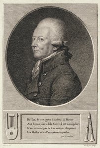 Portrait de Jean Georges Noverre (1727-1810) gravé par B. Roger - French School