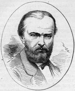 Portrait de Jean Jacques Henner (1829-1905), peintre français. Gravure dans « Le Monde Illustré » n°890 du 2 mai 1874 - French School