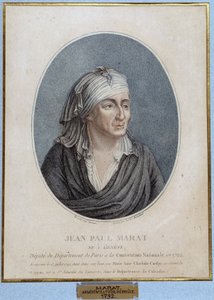 Portrait de Jean Paul Marat (1743-1793), médecin, publiciste et homme politique français - French School