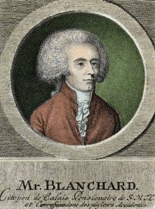 Portrait de Jean Pierre Blanchard (1753-1809), aéronaute français - French School