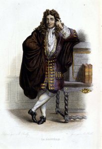 Portrait de Jean de La Bruyère, écrivain et moraliste français (1645-1696) - dans « Le Plutarque français », par Mennechet - French School
