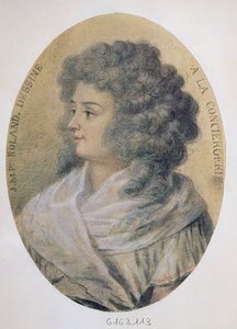 Portrait de Jeanne-Marie Roland de la Platière (née Philippon) (1754-93) à la Conciergerie