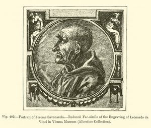 Portrait de Jérôme Savonarole - French School