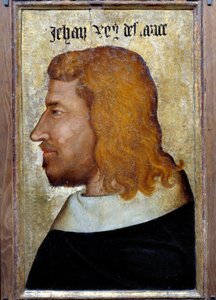 Portrait de Jean II le Bon (1319-1364), Roi de France. Peinture de l