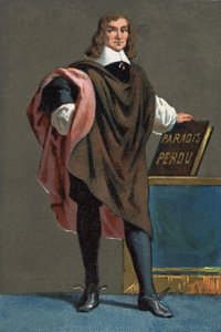 Portrait de John Milton, poète et essayiste anglais (1608 - 1674)