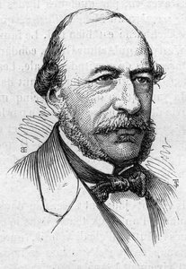 Portrait de Joseph Autran (1813-1877), poète et académicien français. Gravure dans « Le Monde Illustré » n°883 du 14 mars 1874 - French School