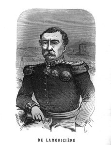 Portrait de Joseph Vantini, dit Youssouf (1808-1866), général français. Gravure dans "Les Illustrations De L