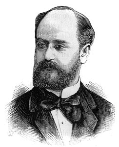 Portrait de Jules Develle, homme politique français. Gravure dans "Le Monde Illustré", 16 janvier - French School