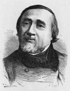 Portrait de Jules François Dupuis Delcourt (1802-1864), aéronaute français - dans "Album de la Science; savants illustres; Grandes découvertes" 1896.