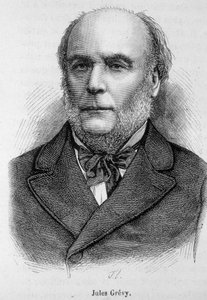 Portrait de Jules Grévy (1807 - 1891), homme politique français - dans « L