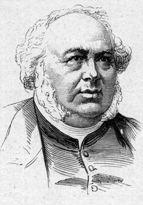 Portrait de Jules Janin (1804-1874), romancier, critique et académicien français. Gravure dans « Le Monde Illustré » n°883 du 14 mars 1874