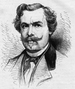 Portrait de Jules de Goncourt (1830-1870), écrivain français. Gravure dans « Le Monde Illustré » n°690 du 2 juillet 1870