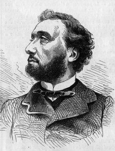 Portrait de Léon Gambetta (1838-1882), homme politique français. Gravure dans « Le Monde Illustré » n°634 du 5 juin - French School