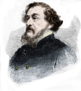 Portrait de Léon Gozlan journaliste et romancier français (1803 - 1866)