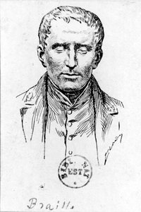 Portrait de Louis Braille - French School