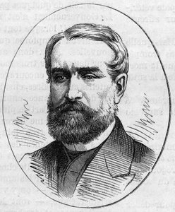 Portrait de Louis Cabat (1812-1893), peintre français. Gravure dans « Le Monde Illustré » n°890 du 2 mai 1874