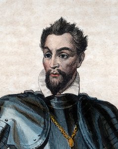 Portrait de Louis Ier de Bourbon, prince de Condé (1530-1569), chef huguenot et général - French School