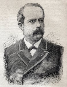 Portrait de Louis Lépine (1846-1933), préfet de Paris, dans « Le Petit Parisien » le 23/07/1893 (gravure) - French School