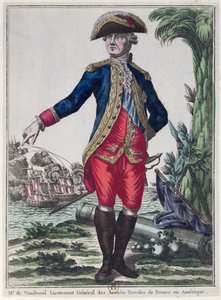 Portrait de Louis Philippe de Rigaud (1723-1802) Comte de Vaudreuil, vers 1780 - French School
