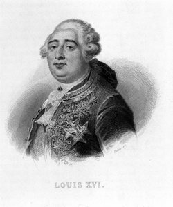Portrait de Louis XVI - dans « Révolution française » par Thiers. 19e siècle