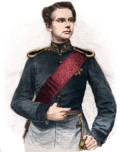 Portrait de Louis II de Bavière (1845-1886), roi de Bavière - French School