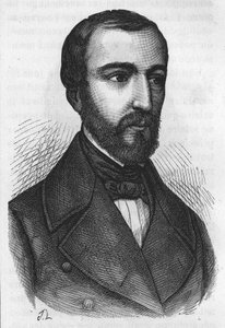 Portrait de M. de Falloux, homme politique français (1811 - 1886) - Gravure de L