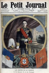 Portrait de Manuel II roi du Portugal (1889-1932) lors de sa visite à Paris - « Le Petit Journal » du 5 décembre - French School