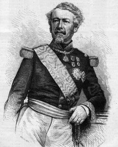 Portrait du maréchal Adolphe Niel (1802-1869), soldat et homme politique français. Gravure dans « Le Monde Illustré » n°645 du 21 août 1869. - French School