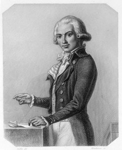 Portrait de Marguerite Élie Guadet, homme politique français (1758-1794). Dans «L