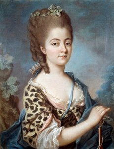 Portrait de Marie Aurora de Saxe (1748-1821) grand-mère de l