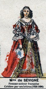 Portrait de Marie de Rabutin-Chantal, marquise de Sévigné (1626-1696). Dans "Galerie des rois et reines de France et des personnages illustres de 1643 à 1895" Image d