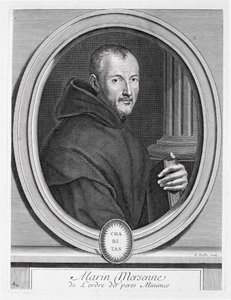 Portrait de Marin Mersenne (1588-1648) gravé par Duflos - French School