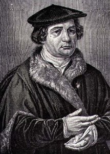 Portrait de Martin Luther, réformateur religieux allemand - French School