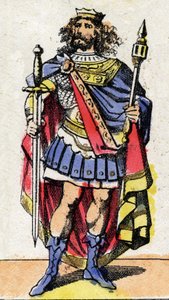 Portrait de Mérovée III (ou Mérowig) (ca. 412-458), roi des Francs de 448 à 458. - French School