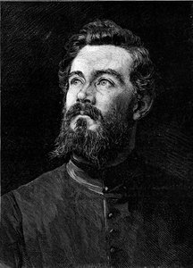 Portrait de Michel Alexandre Debaize (Abbé Debaize) (1845-1879), ecclésiastique et voyageur français. Gravure dans "Le Monde Illustré" n°1194 du 14 février 1880 - French School