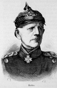 Portrait de Moltke, maréchal allemand (1800-1891) - dans "L