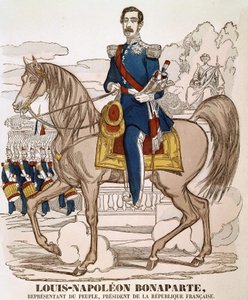 Portrait de Napoléon III - représentant du peuple, Président de la République française. (Charles Louis Napoléon Bonaparte) (1808 - 1873). Image d