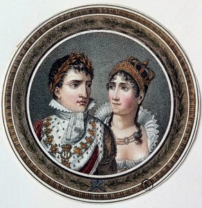 Portrait de Napoléon I (1769-1821) et Joséphine de Beauharnais (1763-1814) - French School
