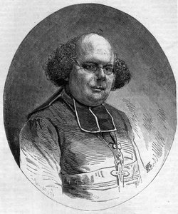 Portrait de Patrice Cruice (1815-1866), évêque de Marseille de 1861 à 1865. Gravure dans « Le Monde Illustré » n°232 du 21 septembre - French School