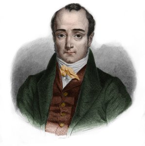 Portrait de Paul Jean Pierre Sauzet (1809-1876), homme politique français. dans « LIBRE DES PERSONERS » par Louis de Cormenin Timon. 1842. Collection privée. - French School